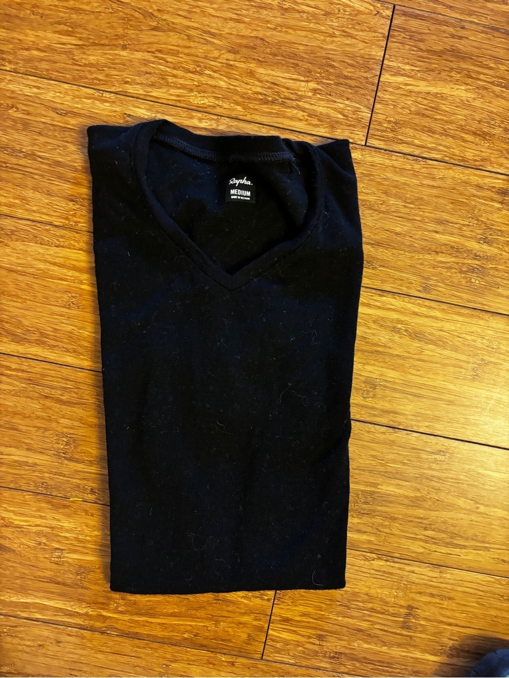 Rapha women’s Black merino wool base layer worn once size medium
